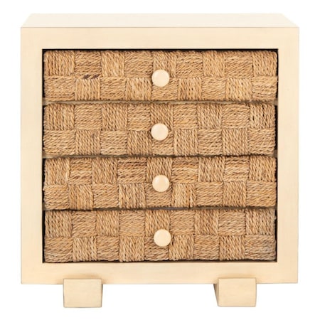 Safavieh 26 x 26 x 20 in. Rosario Woven Wood Nightstand, Natural SFV1303A